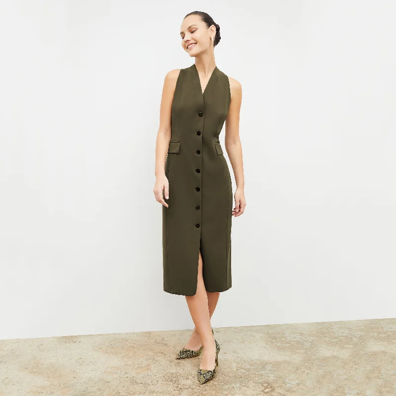 Cassandra Dress - OrigamiTech :: Olive